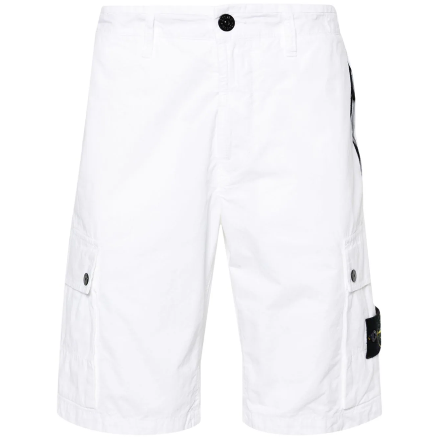 Short Cargo Stone Island: Bianco