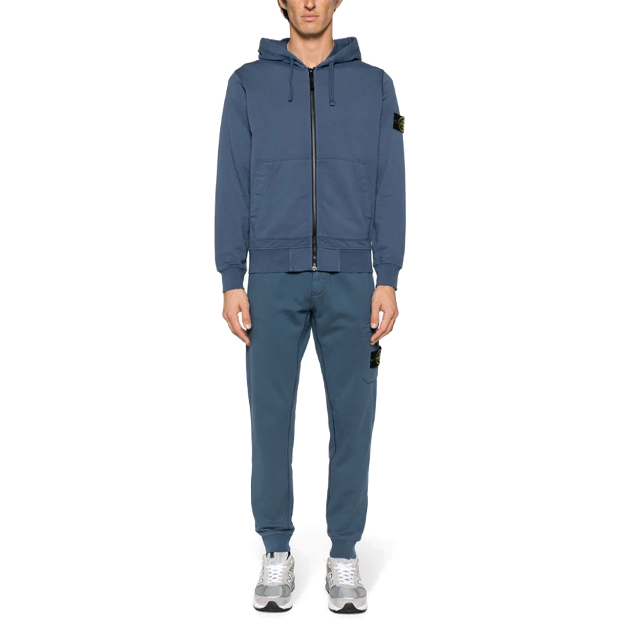 Gilet con Cappuccio Stone Island: Blu