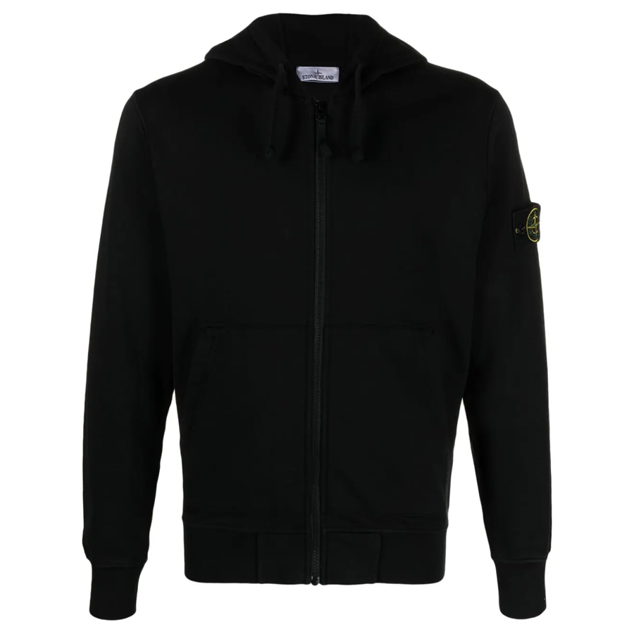 Gilet con Cappuccio Stone Island: Nero