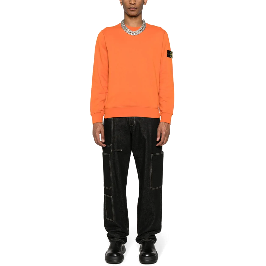 Pullover Stone Island: Arancione