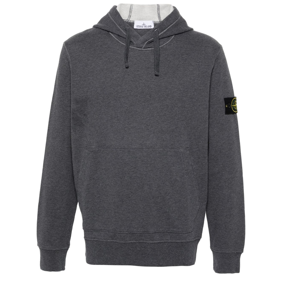 Felpa con Cappuccio Stone Island: Grigio