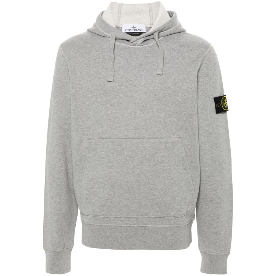 Felpa con Cappuccio Stone Island: Grigio Chiaro