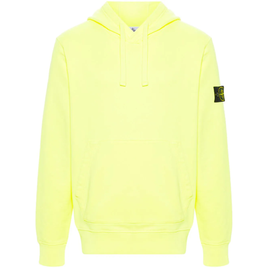 Felpa con Cappuccio Stone Island: Giallo