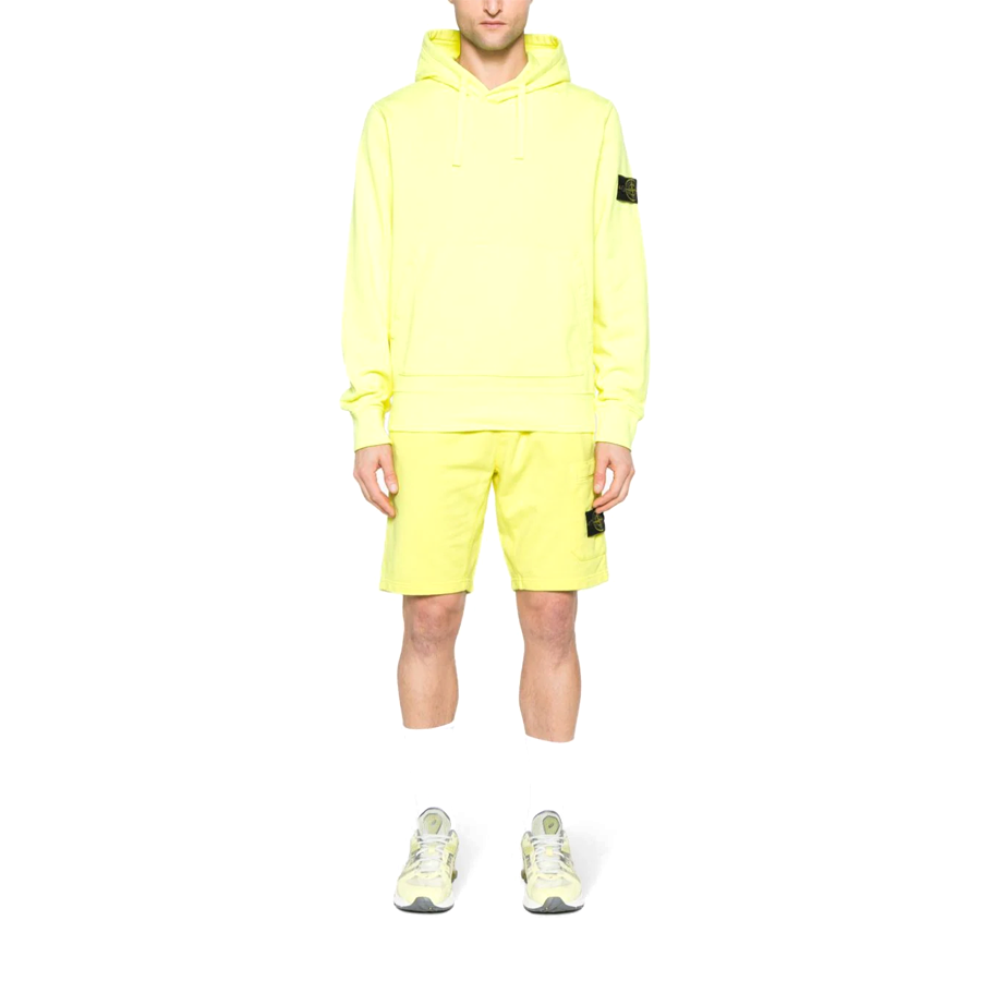 Felpa con Cappuccio Stone Island: Giallo