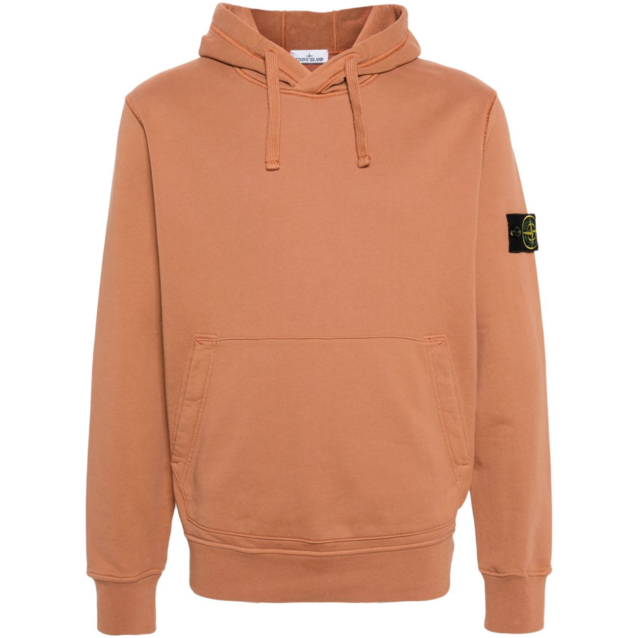 Felpa con Cappuccio Stone Island: Marrone Chiaro