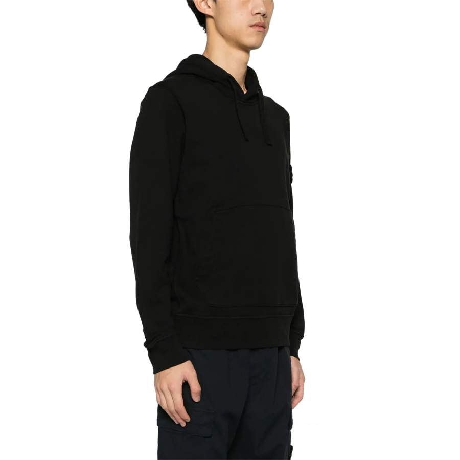 Felpa con Cappuccio Stone Island: Nero