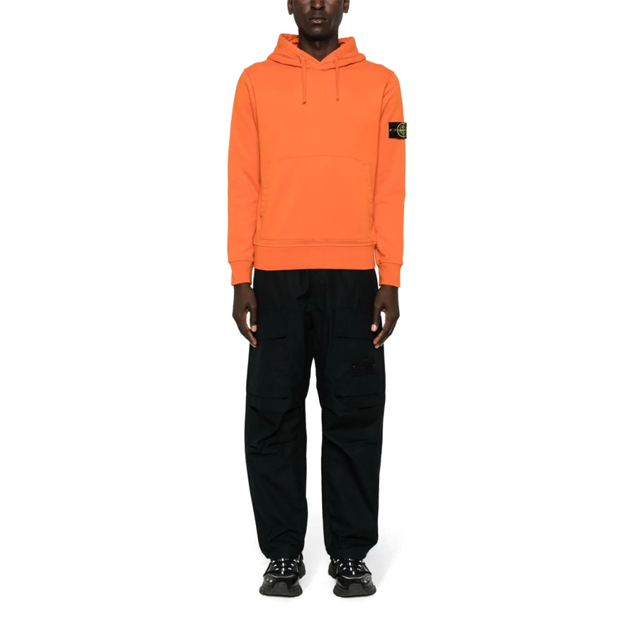 Felpa con Cappuccio Stone Island: Arancione