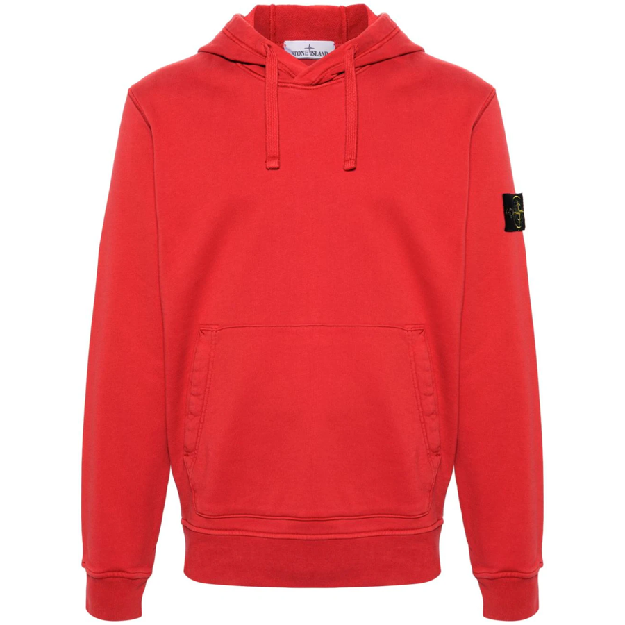 Felpa con Cappuccio Stone Island: Rosso