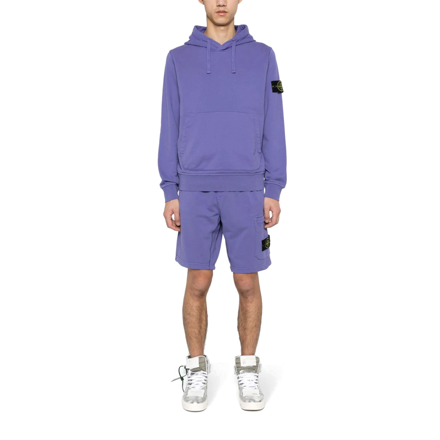 Felpa con Cappuccio Stone Island: Viola