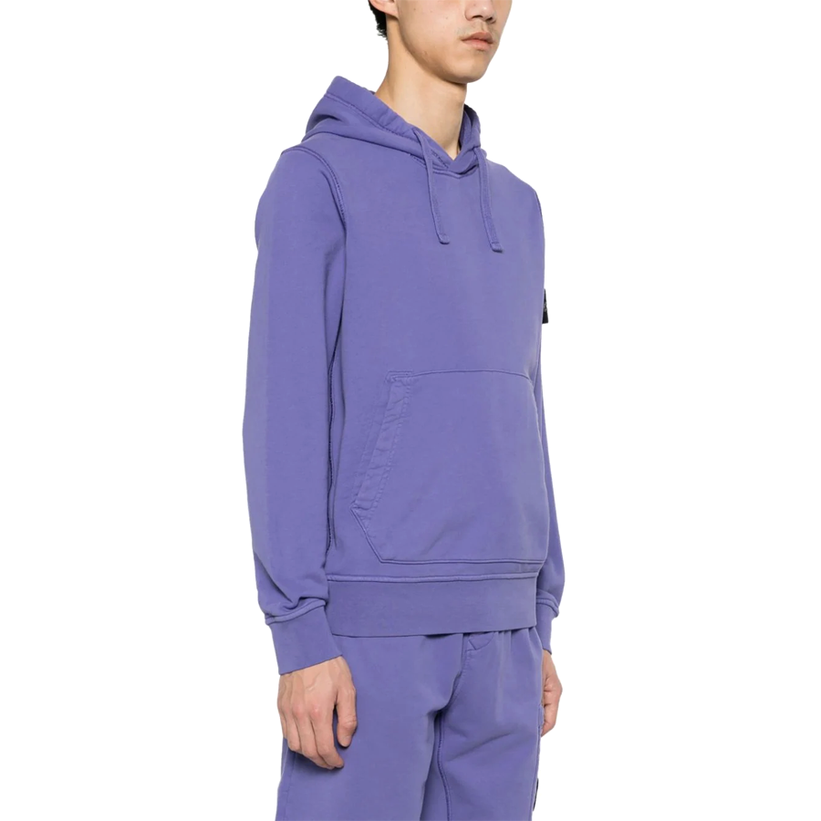 Felpa con Cappuccio Stone Island: Viola