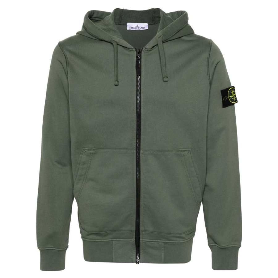 Gilet con Cappuccio Stone Island: Verde