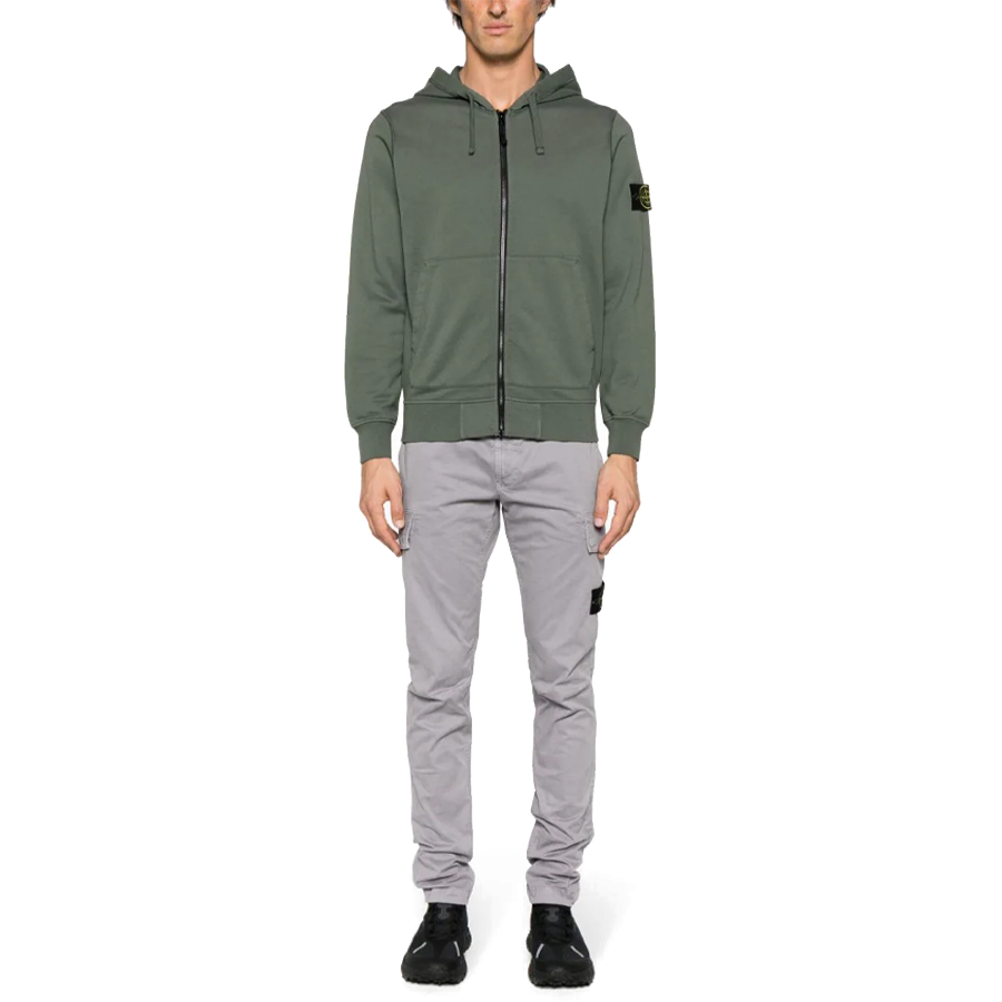 Gilet con Cappuccio Stone Island: Verde