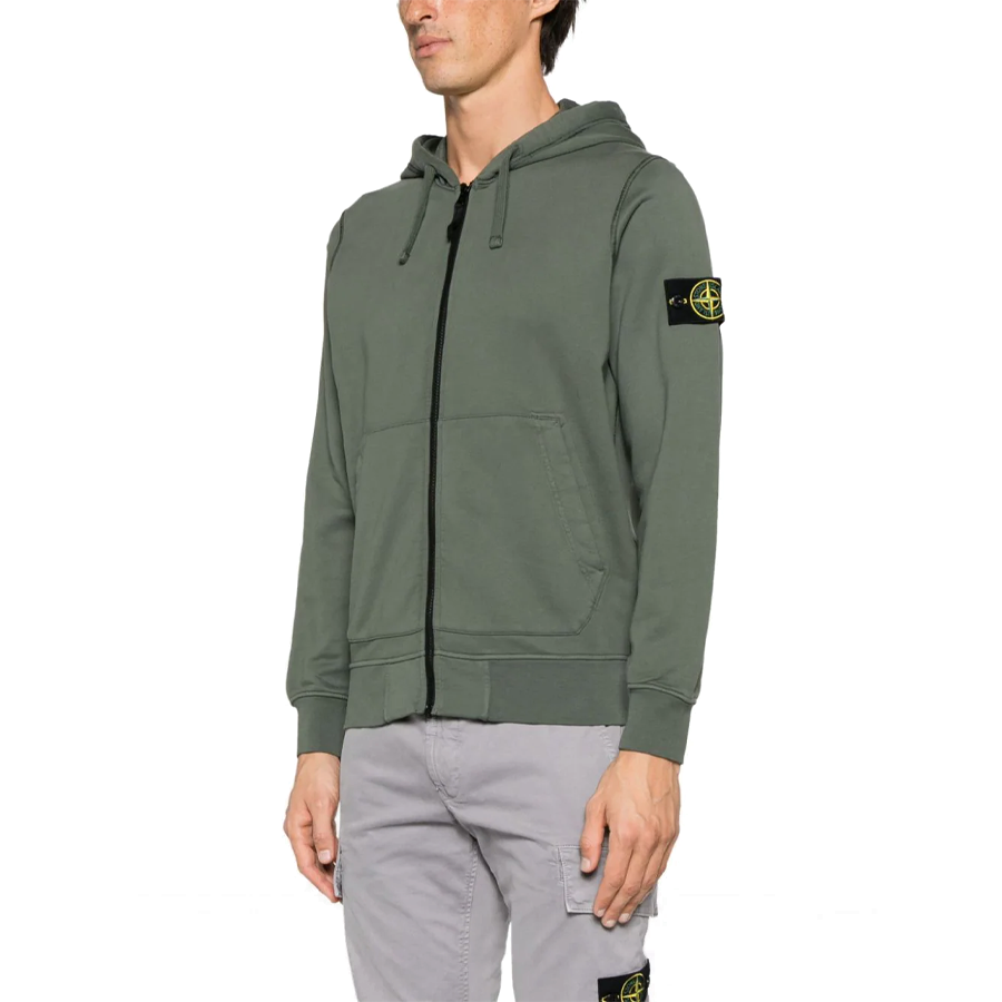 Gilet con Cappuccio Stone Island: Verde